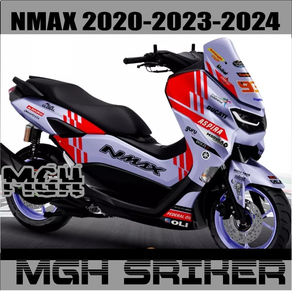 รูปลอก New Nmax 155 2020 Fullbody Decal Sticker Nmax New Year 2021 Sticker New Nmax 2023 Fullbody