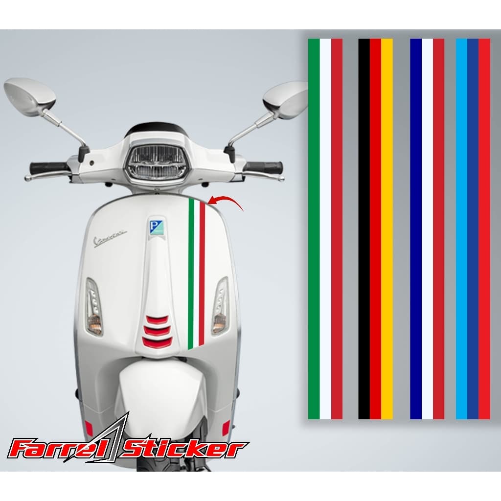 VESPA STRIPING LIST VESPA SPRINT VESPA PRIMAVERA 3 STRIPE สติ๊กเกอร์ติดรถยนต์ BMW LIST