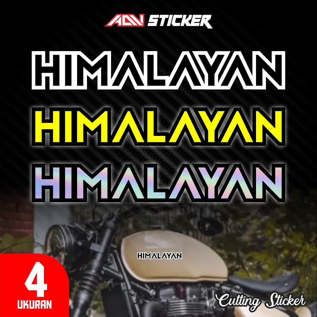 สติ๊กเกอร์ตัดโลโก้ ROYAL ENFIELD HIMALAYAN | สติ๊กเกอร์ตัดมอเตอร์ไซค์ พรีเมี่ยม | 4 ขนาด | 10 สี 5