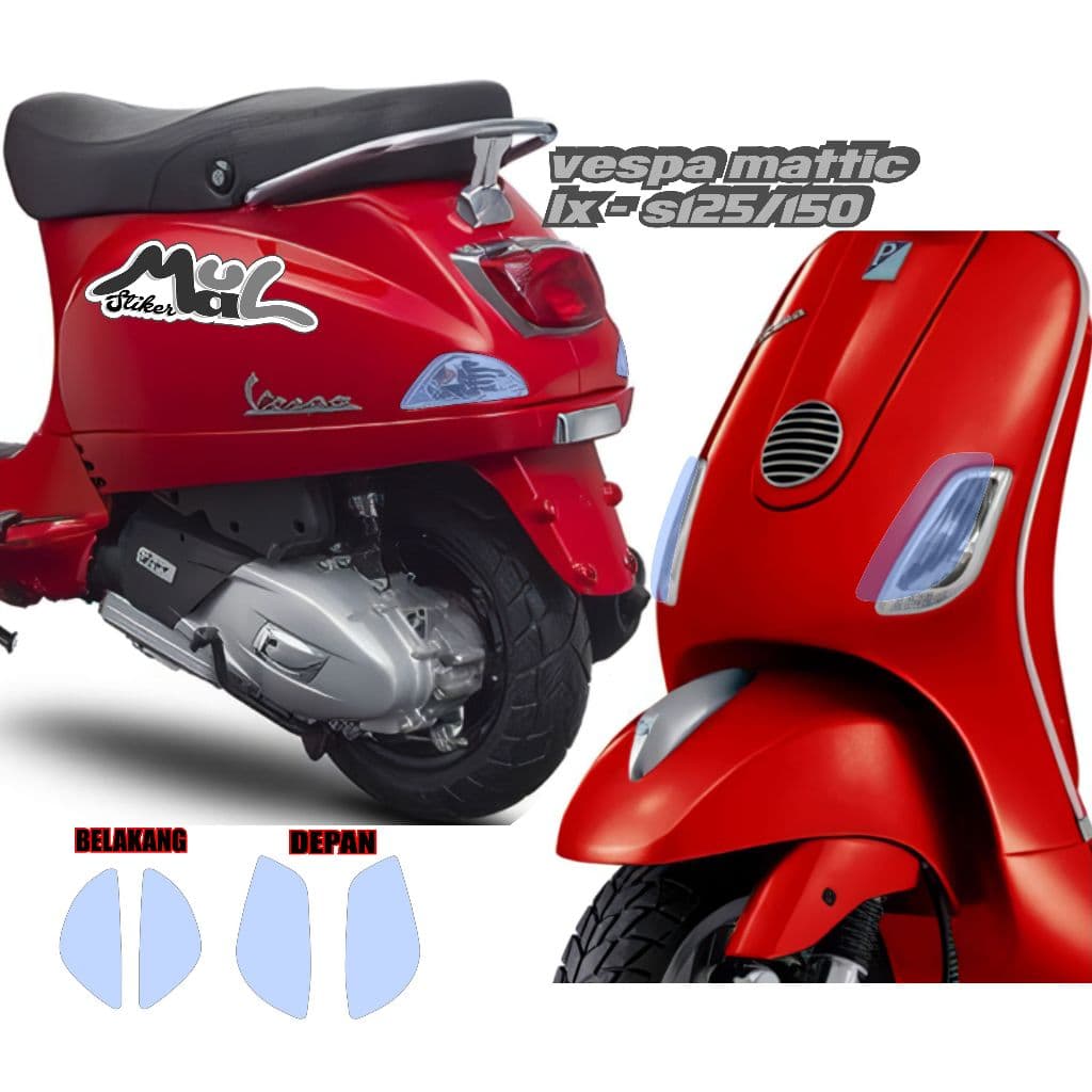 CUTTING STICKER / ANTI-SCRATCH STICKER / VESPA MATIC LX-S125/150 / VESPA LX -S125/150 TURN LIGHT STICKER
