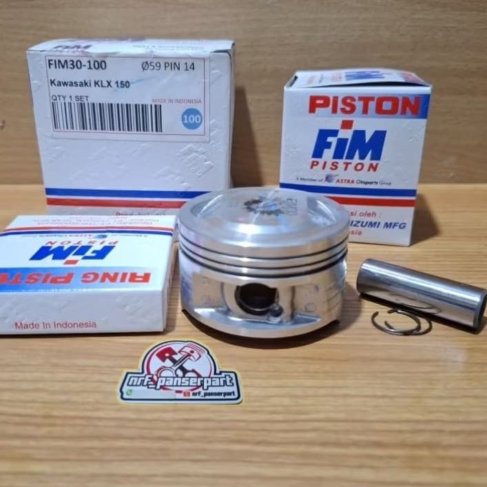 FIM29// PISTON KIT KLX//SEHER SET RING KAWASAKI KLX S 150 D TRACKER KLX BF D TRACKER มาตรฐานขนาด STD 50 100 150 200 (58/58.5/59/59.5/60 MM) ปากกา 14 สี IZUMI