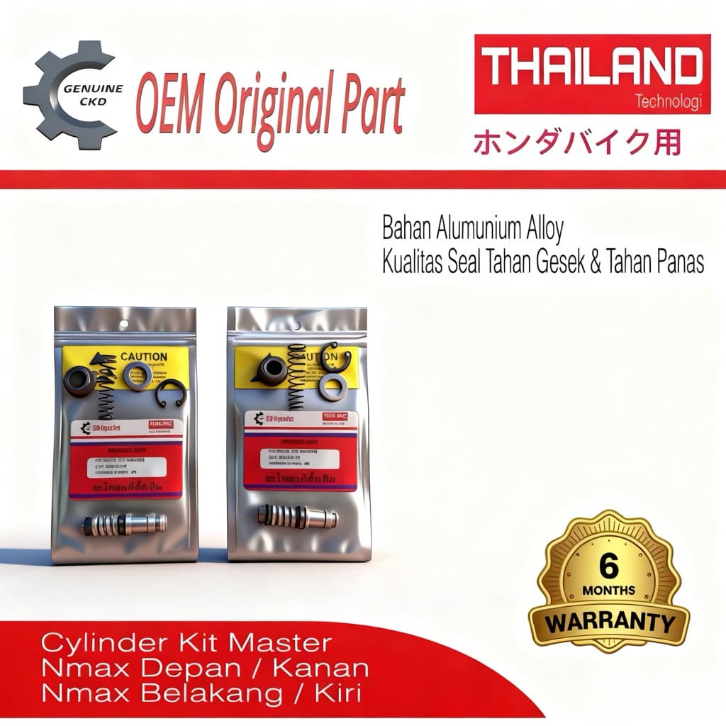 ซีลหลักเบรคซ้ายและขวาสําหรับ NMAX N-MAX 155 Lexy 125 / แม่เบรกหน้าและหลังสําหรับ N-MAX ใหม่ AEROX 155