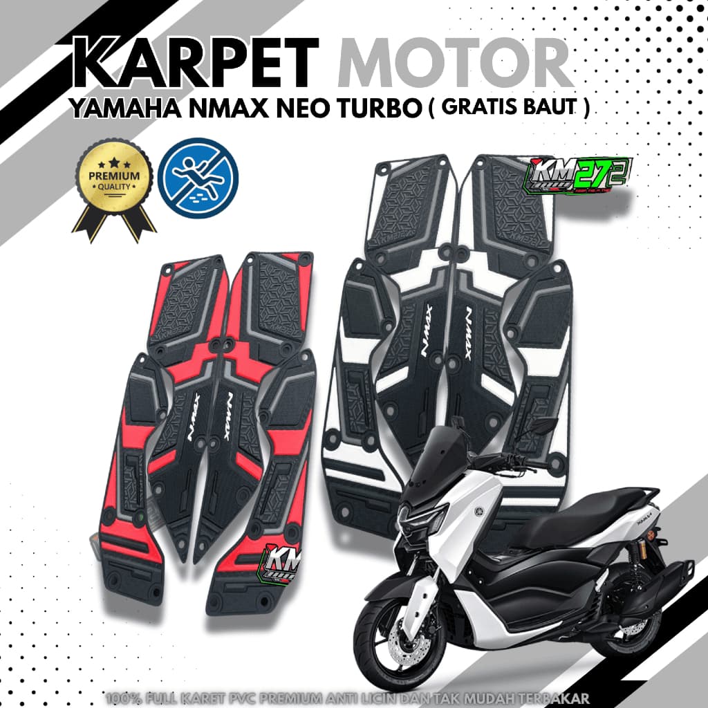 พักเท้า Nmax Neo/Turbo Nmax Neo/Turbo พักเท้ารถจักรยานยนต์ - Nmax Neo/Turbo พรมรถจักรยานยนต์