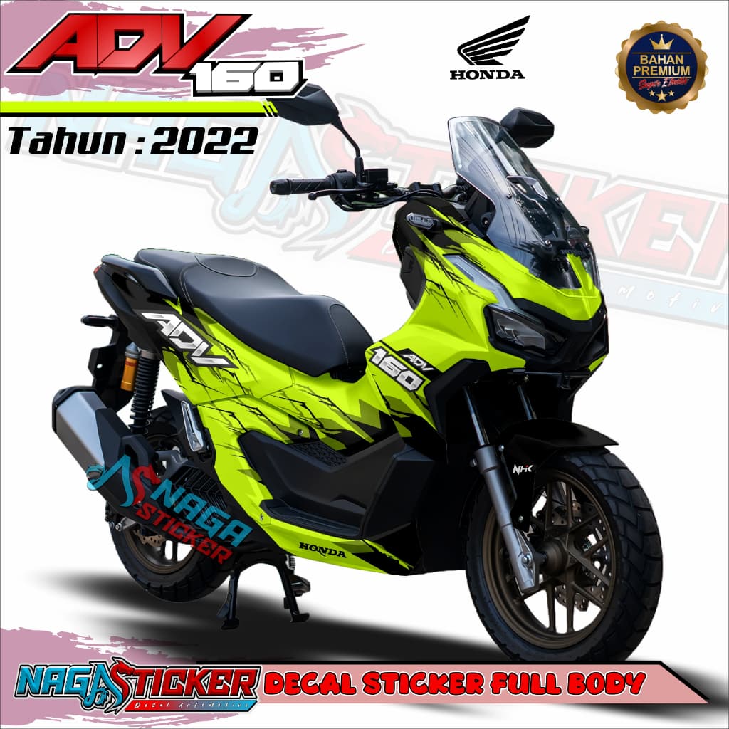 สติ๊กเกอร์รูปลอกรถจักรยานยนต์แบบเต็มตัว Honda ADV 160 2022 Stromblst Motif รหัส NS5911 Custom Design