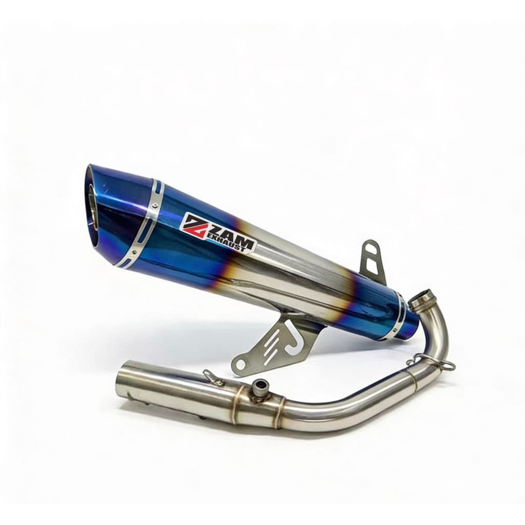 Xmax 250 Xmax 300 Zam ปลายสีน้ําเงิน ท่อไอเสีย GP3 สีน้ําเงิน type PNP Xmax250 nmax aerox pcx vario adv