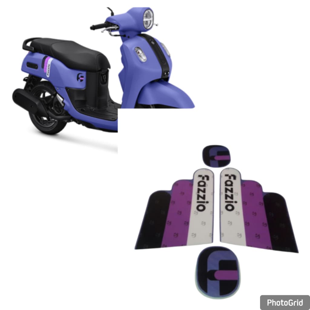 UNGU Yamaha fazzio 2025 สติ๊กเกอร์แถบตัวรถมอเตอร์ไซค์สีม่วง