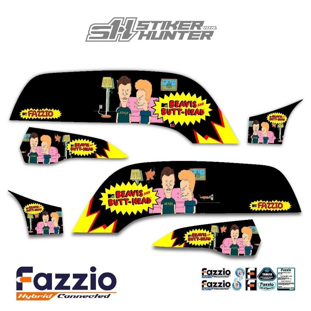 FAZIO สติ๊กเกอร์รูปลอกแถบ / MTF Beavis / สติ๊กเกอร์ HUNTER / YAMAHA FAZZIO / แถบดัดแปลง