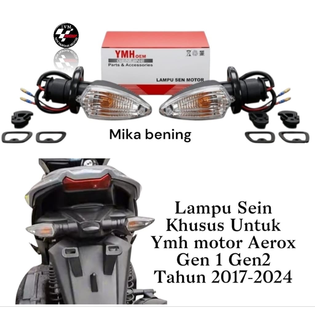 รับประกันราคาดีที่สุดสําหรับไฟเลี้ยวรถจักรยานยนต์ Yamaha AEROX, รุ่นหลังมาตรฐาน, ไฟเลี้ยวมาตรฐานสําหรับ Aerox Gen 1 Gen 2 Aerox 2017-2024