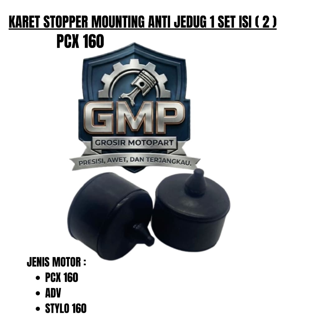 1 ชุด 2 คุณภาพสูงดั้งเดิม ANTI-BREAK MOUNTING STOPPER ยางสําหรับ PCX 160