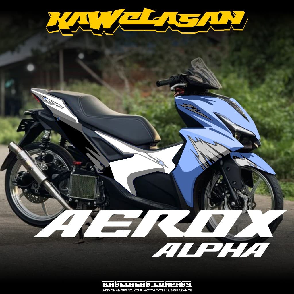 ล่าสุด Yamaha Aerox Alpha Turbo Full Body สติกเกอร์ 2025-2026 Aerox Alpha Turbo Decal สติกเกอร์เวียดนาม Motif สไตล์ Aerox Alpha Yamaha KS.01