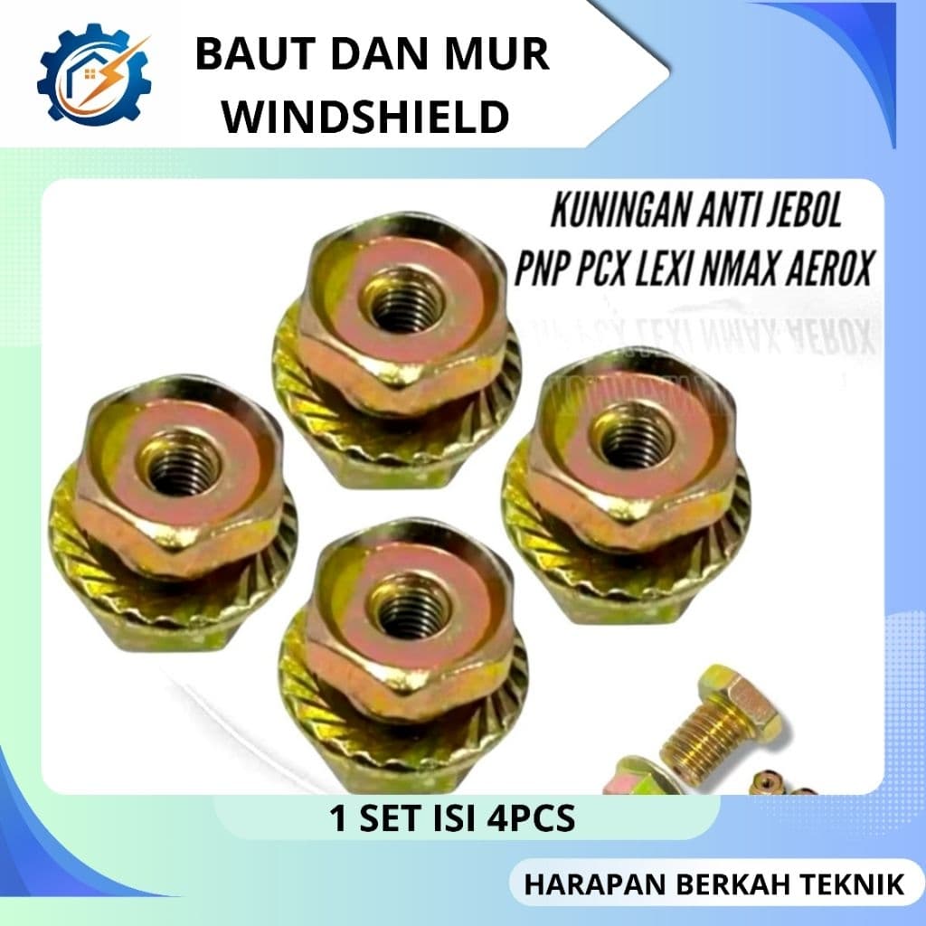 4 ชิ้น Anti-Break รถจักรยานยนต์ Visor Bolts NMAX LEXI XMAX ADV - กันสนิม ติดตั้งง่าย ครบชุด / สลักเกลียวโล่ / สลักเกลียว กระบังหน้า / สลักเกลียวกระจกหน้ารถ