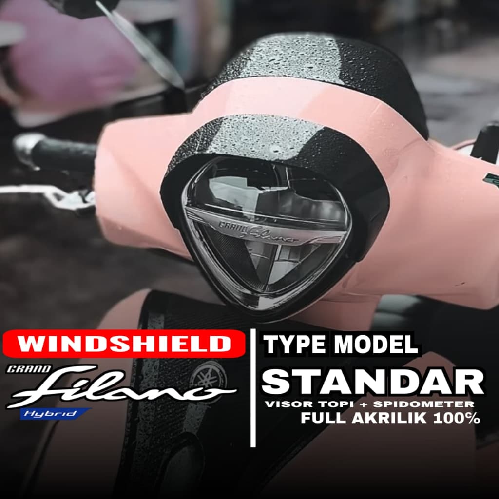 แพ็คเกจคู่กระบังหน้า Yamaha Grand Filano, ชุดหมวกไฟหน้า Filano, ชุดกระบังหน้ากระจก Filano