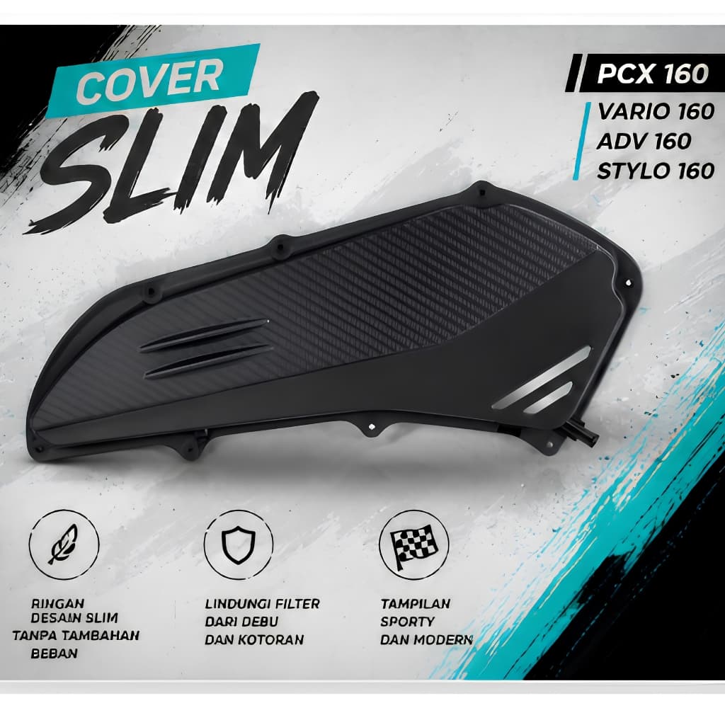 Slim ฝาครอบกล่องกรองอากาศ ADV 160 / Vario 160 | อะไหล่ Kebonjurk