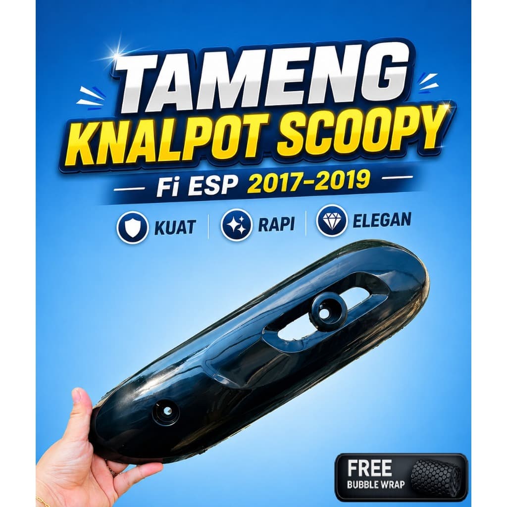 Scoopy Fi Esp ฝาครอบท่อไอเสีย Scoopy Esp ฝาครอบท่อไอเสีย Scoopy Fi โล่ท่อไอเสียใหม่ 2017 2018 2019 Honda