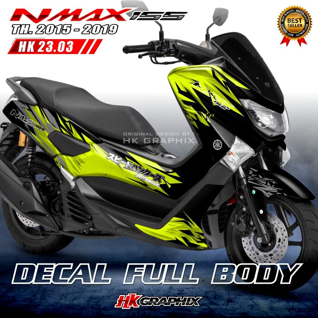 สติ๊กเกอร์รูปลอก Nmax Old Lama Full Body 2015 2016 2017 2018 2019 Full Body สติกเกอร์ Nmax Lama Speed Hunter Nmax Old Speed Hunter Reksa Industries 23.03