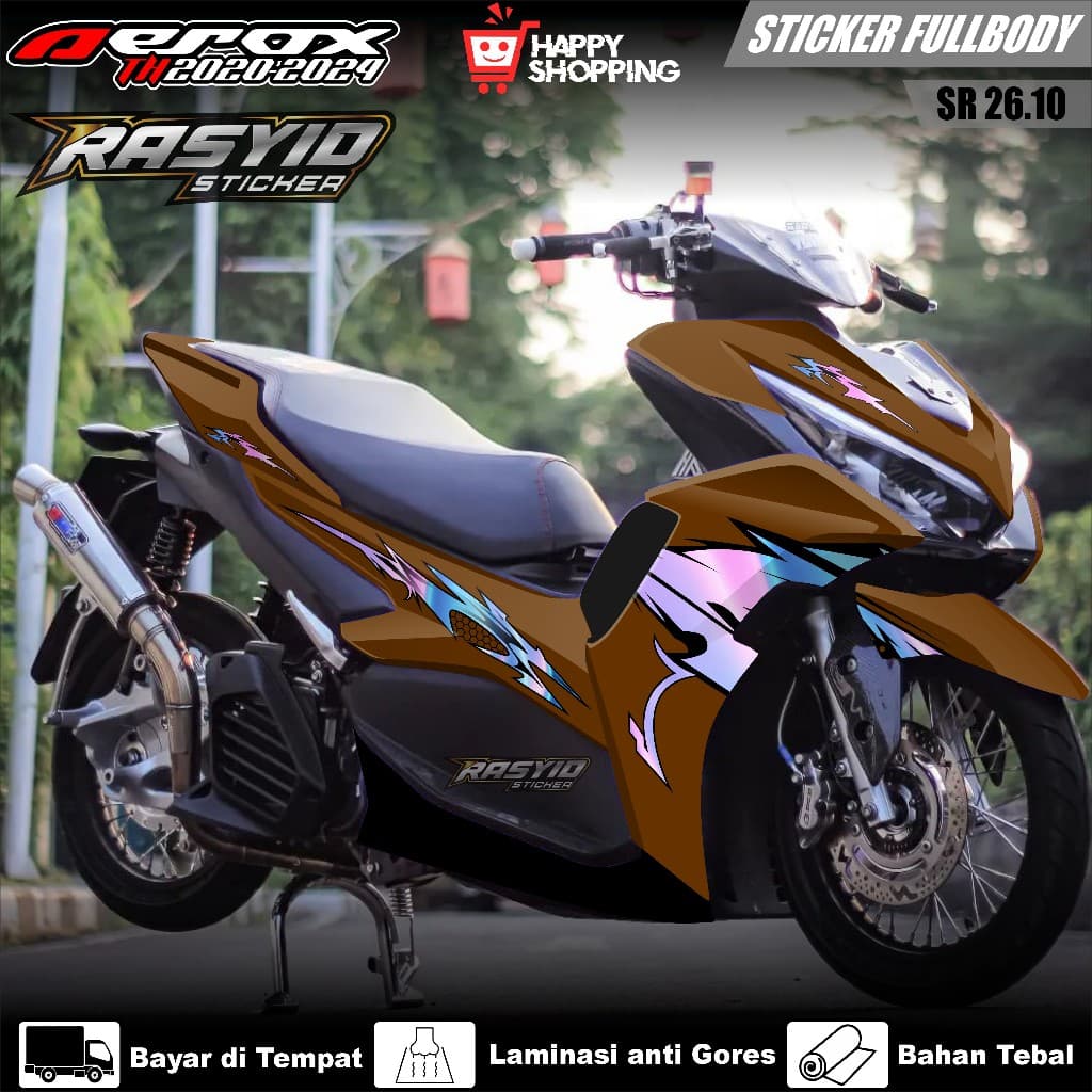 ล่าสุด Full Body Decal สติกเกอร์ Yamaha Aerox 155 ใหม่เชื่อมต่อ Cyber City 2020 2021 2022 2023 2024 Full Body สติกเกอร์ใหม่ Aerox เวียดนามสไตล์ Aerox ใหม่เวียดนาม Aerox ใหม่เวียดนามสไตล์ Racing SR 26.10