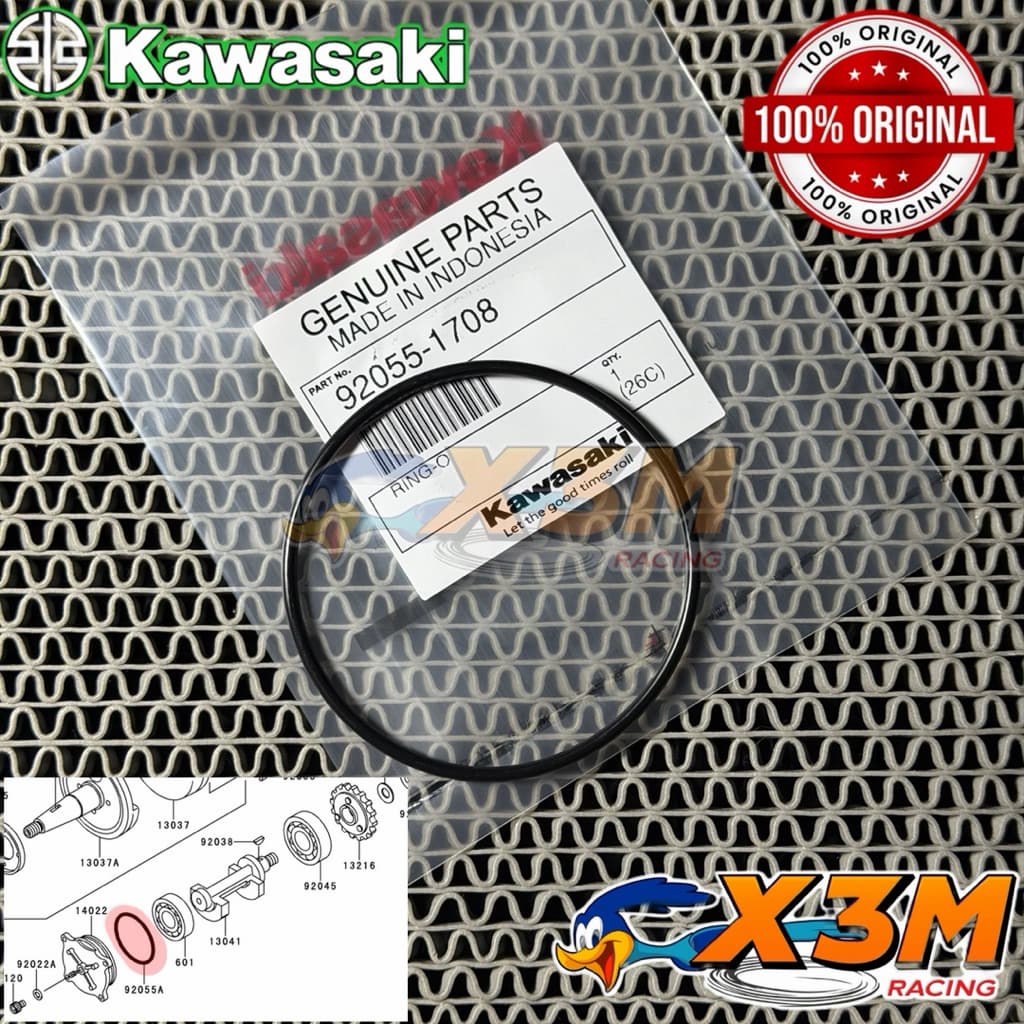 ซีลยาง Oring Cover Balancer Ninja R SS RR ใหม่เก่า Original Kawasaki 1708
