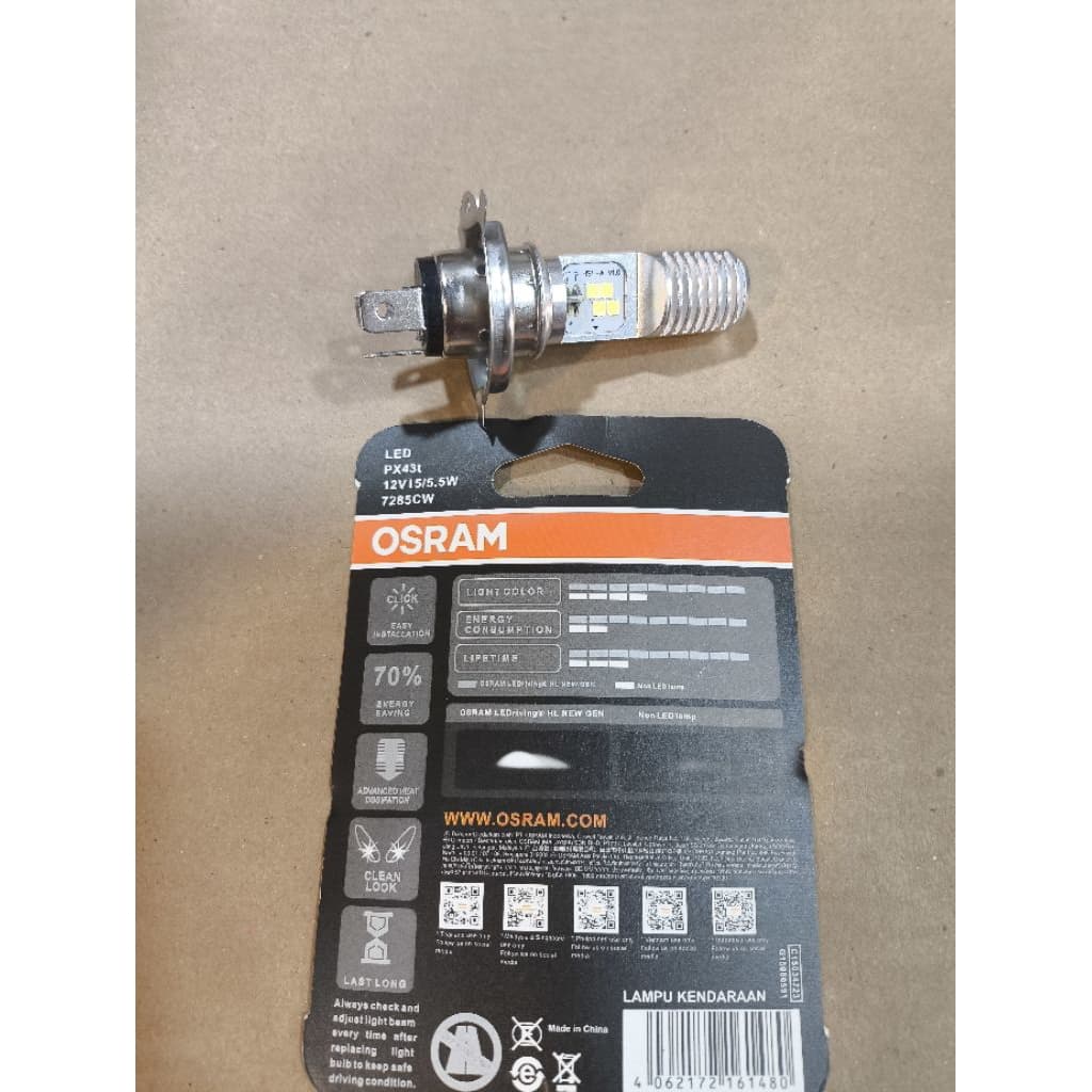 LOKAL Led osram Hs1 H4 ไฟหน้า 3 ขาสําหรับ HONDA Scoopy FI เก่า, CBR150 Local Old, Verza, New Tiger YAMAHA Vixion old new nva nvl Byson, R15 Old, MX King, KLX, KLX, KLX, KLX, KAWASAKI 150J 135, 180, 200 ทีวี อาปาเช่