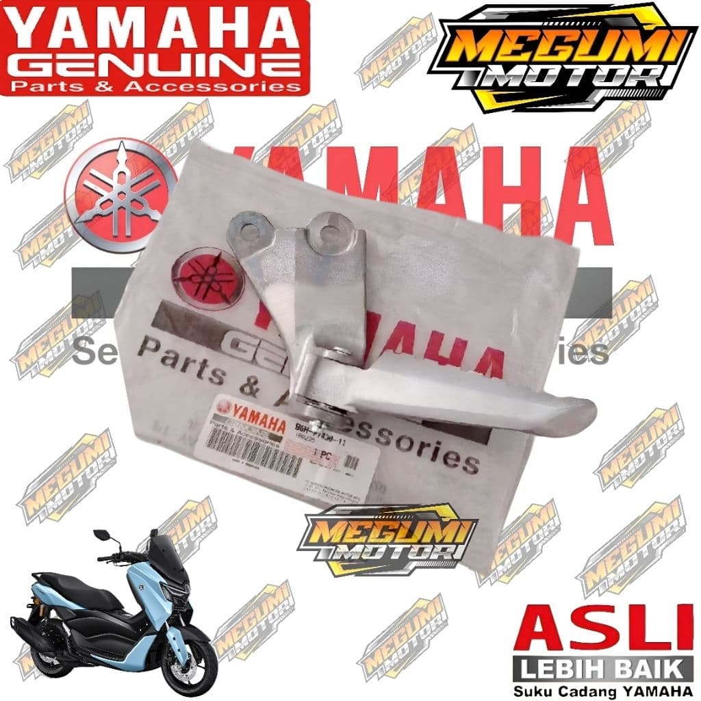 ด้านหลัง FOOTREST ASSY/ REAR FOOTSTEP RIGHT ซ้าย YAMAHA ALL NEW NMAX 155, NMAX NEO, NMAX TURBO ORIGINAL YAMAHA B6H-F7440-11 B6H-F7430-11