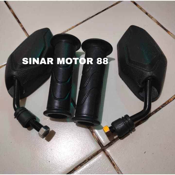 VARIO 150 MINI MIRROR PACKAGE + HONDA GRIP HONDA THREAD MIRROR HONDA VARIO BEAT SCOOPY SUPRA ETC / VARIO MINI MIRROR