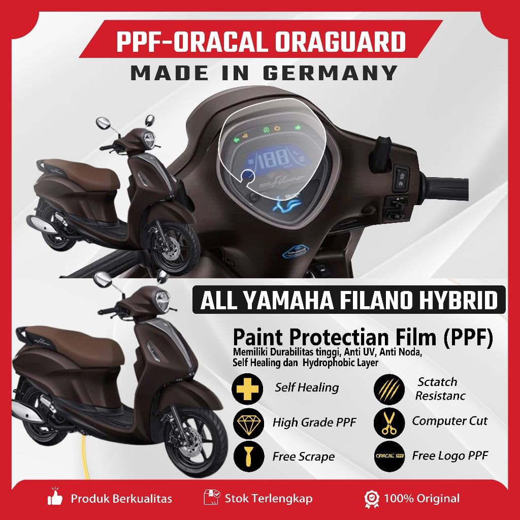 PPF ORACAL Speedometer Yamaha Grand FILANO Anti-Scratch PPF Sticker (ฟิล์มกันรอยสี) สติ๊กเกอร์
