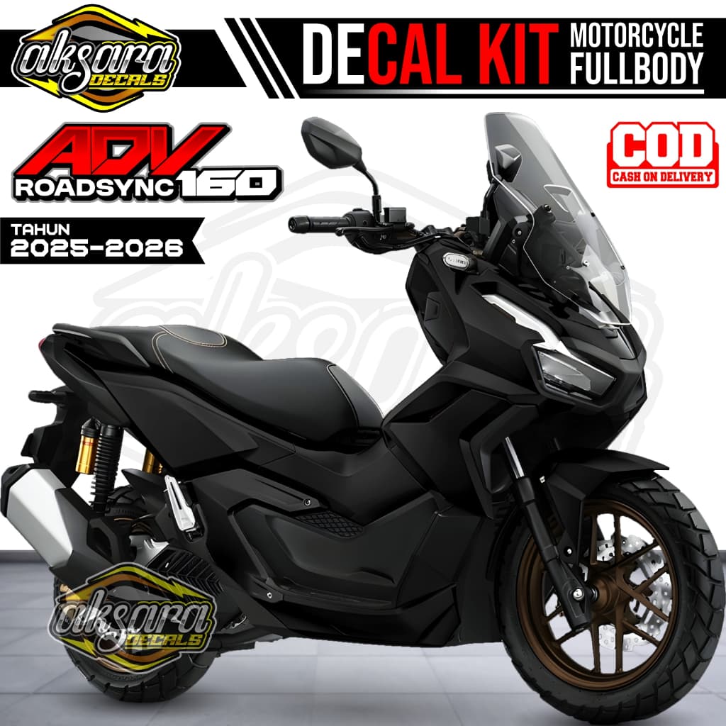 สติกเกอร์รูปลอกเต็มตัวสําหรับ Honda ADV 160 Roadsync รถจักรยานยนต์ธรรมดาที่กําหนดเองคุณภาพระดับพรีเมียมสติกเกอร์ที่ขายดีที่สุด