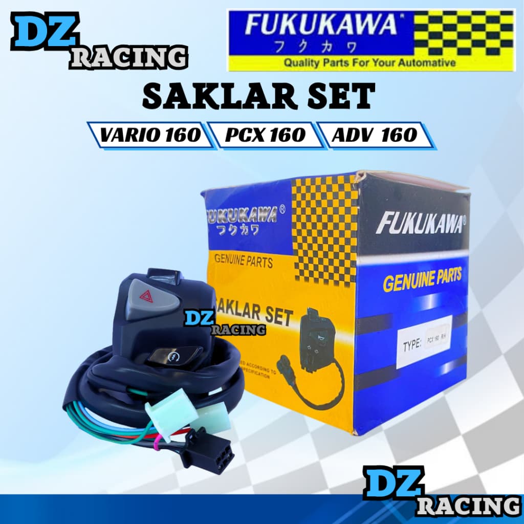 ชุดสวิทช์ขวา Pcx 160 Adv 160 Vario 160 RH สวิตช์เปิด/ปิดขวาผู้ถือโคมไฟ Fukukawa