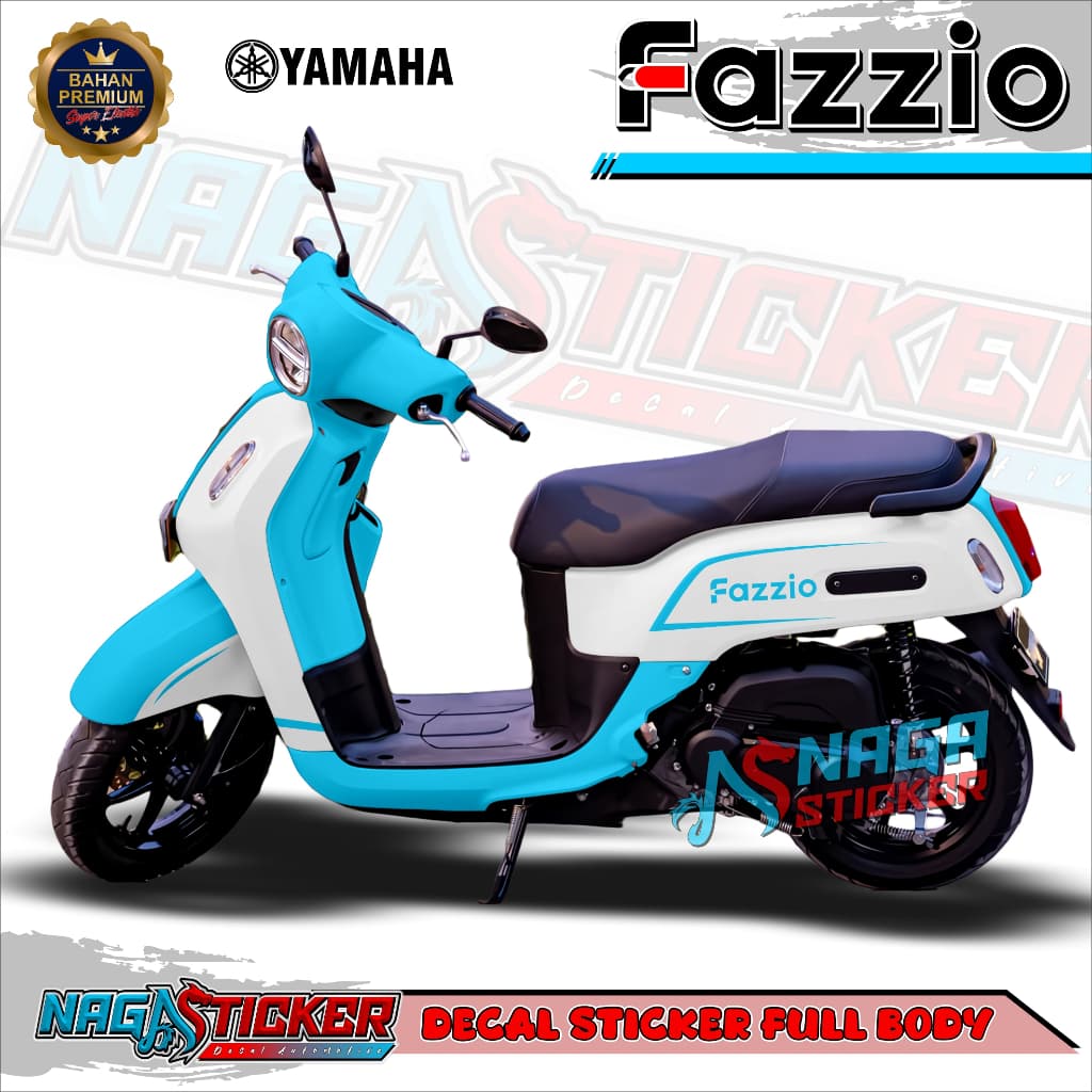 Decal Fazzio Full Body Motorcycle Sticker Yamaha Fazzio Simple Motif FZO28 Design สามารถปรับแต่งได้ - แผงหน้าปัด