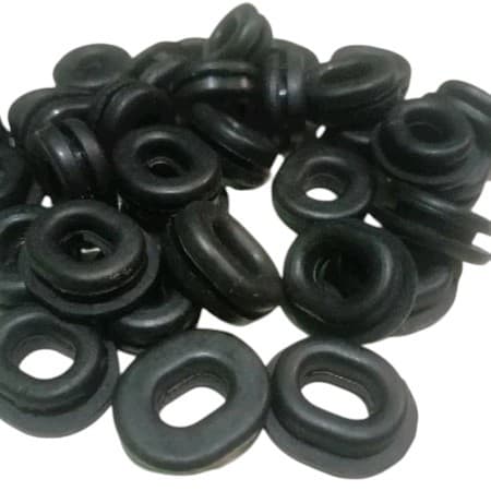 ACA WHOLESALE 10 ชิ้น Yamaha Oval Grommet Rubber ยางรถจักรยานยนต์ (NMAX, Aerox, Lexi, Vixion, R15, Jupiter Z, Vega ZR, RX King, Scorpio, Byson)