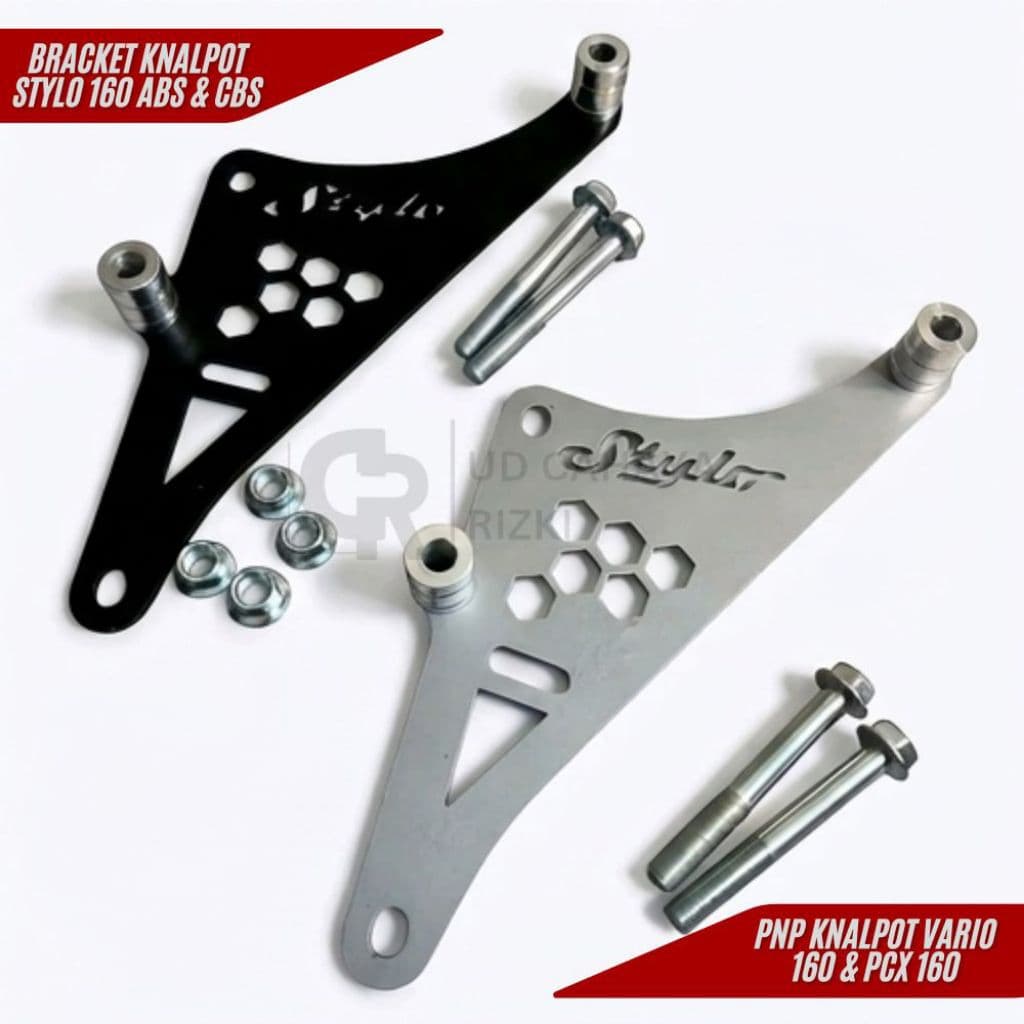 Honda Stylo PNP Exhaust Arm Bracket Vario 160 & Pcx 160 สไตล์ใหม่เหล็กหนา Bosh Duralium แผ่นความหนา 4 มม.