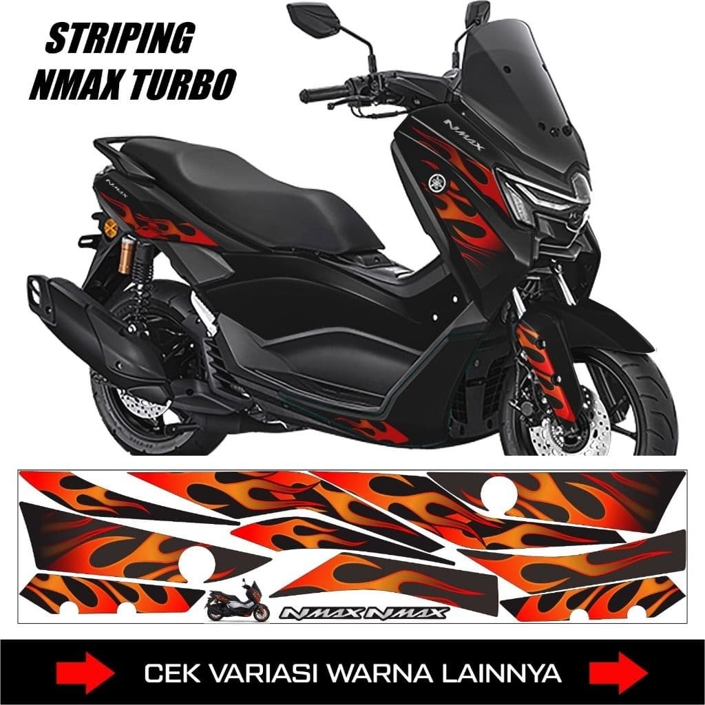 UV Striping Yamaha Nmax Turbo, Nmax Neo & Neo S / New Nmax 155 สติ๊กเกอร์ติดมอเตอร์ไซค์ turbo และ Neo กราฟิกไฟโปร่งใส