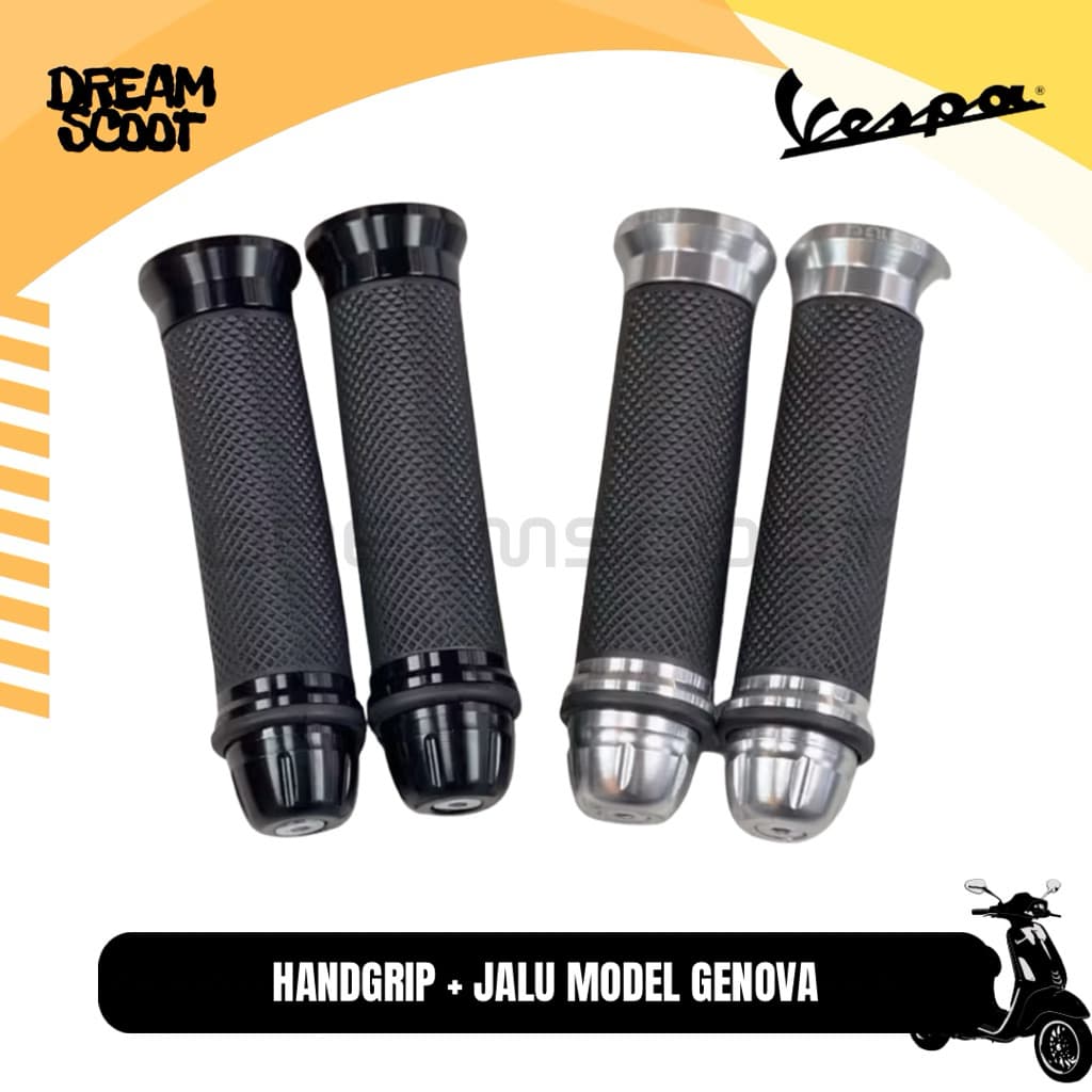 REPLIKA Handgrip Nobrand รุ่น Genova Handgrip Vespa Matic Vespa Sprint Primavera Handgrip Vespa S Replica Handgrip Vespa Gerova Design ni i