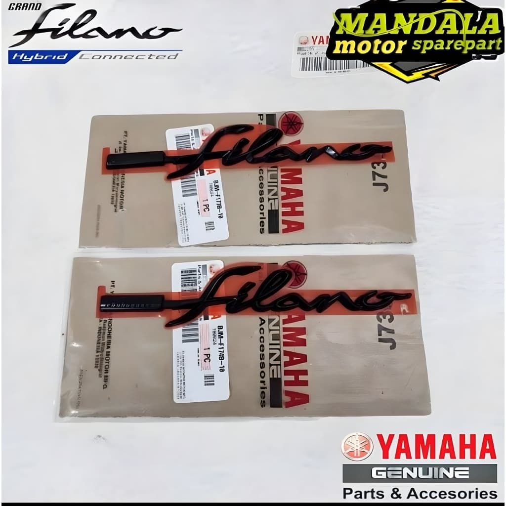 3D Grand Filano Black Body Emblem สติ๊กเกอร์โลโก้ BJM-F173B-10 ORIGINAL YAMAHA