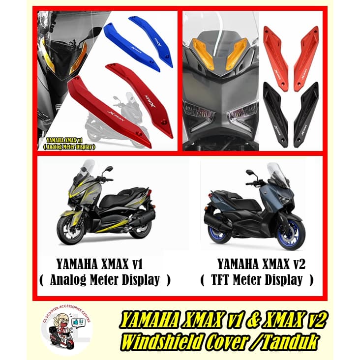 YAMAHA XMAX V1 ฝาครอบกระจกหน้ารถ YAMAHA กระจก XMAX v1 Tanduk YAMAHA XMAX อุปกรณ์เสริม XMAX