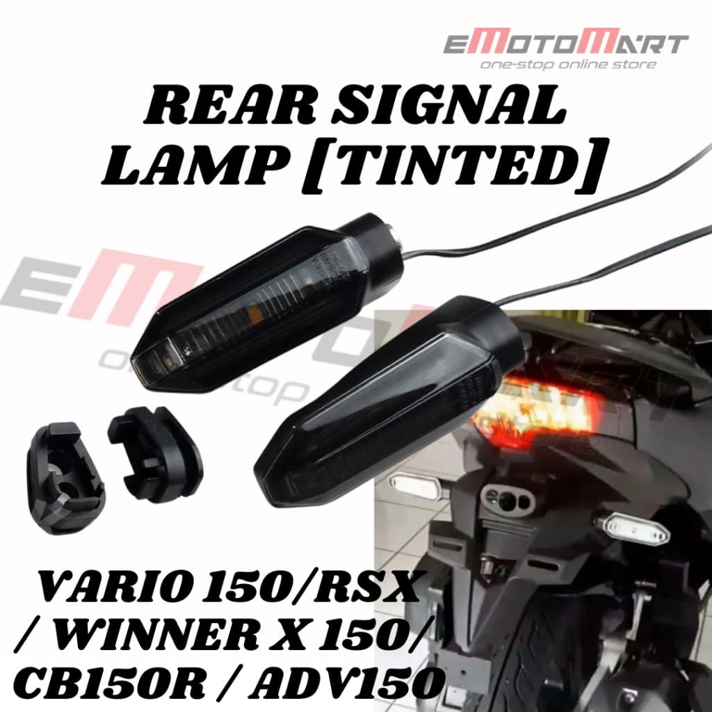 HONDA REAR FRONT SIGNAL LAMP LED TINTED HONDA VARIO 150 RSX 150 LAMPU SIGNAL DEPAN WINNER X 150 CB150R ADV150