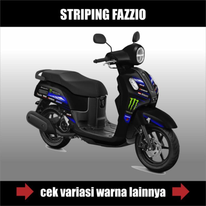 Yamaha Fazzio Striping / Fazzio Grapis Motorcycle Variation Stickers / Fazzio Stickers