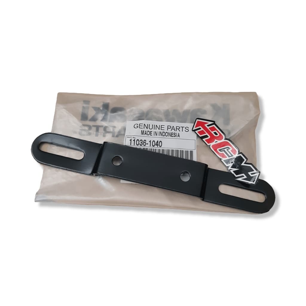 11036-1040 BRACKET BLACK REAR LOCATION PLATE MOUNTING BRACKET NINJA 150 R SS ORIGINAL KAWASAKI KGP ของแท้