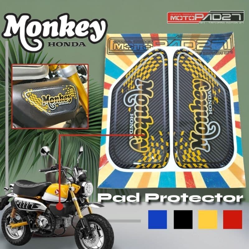 Motopad27 Honda Monkey 125 สติกเกอร์นูน Honda Monkey 125 Protector Pad Cocver สติกเกอร์กรอง