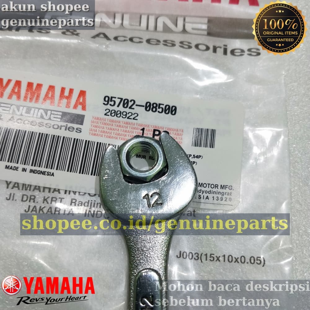EXHAUST NECK NUT XMAX NMAX AEROX 155 FINO FI XRIDE GEAR 125 FREEGO LEXI MIO J SOUL GT FINO FI X-RIDE GT 125 MIO M3 JUP Z1 BY VISION OLD LAMA NVA NVLIO R15 R15 R15 F17 R25 ต้นฉบับ YAMAHA
