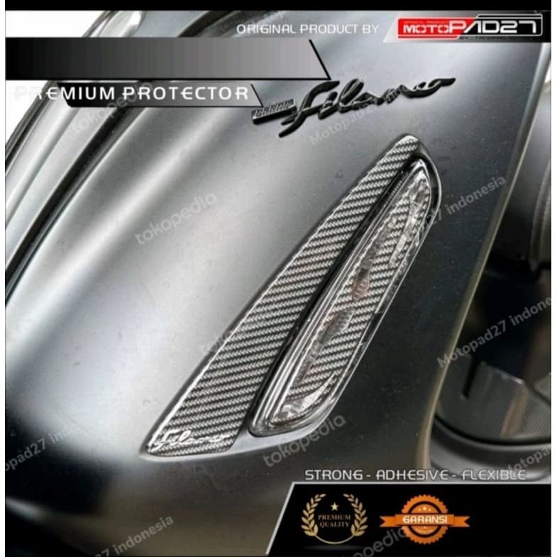 Grand filano Sticker yamaha Grand filano 125 2023 ครอบไฟเลี้ยวหน้า สติ๊กเกอร์นูน