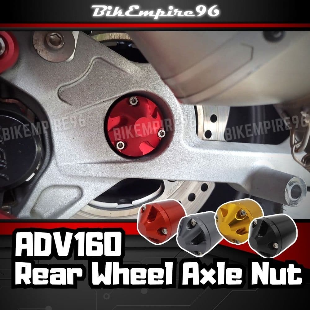 HONDA ADV160/150 VARIO160 CNC สกรูเพลาล้อหลัง Nut Bolt แถบเลื่อนล้อรถจักรยานยนต์ Crash การป้องกันคุณภาพที่ทนทาน