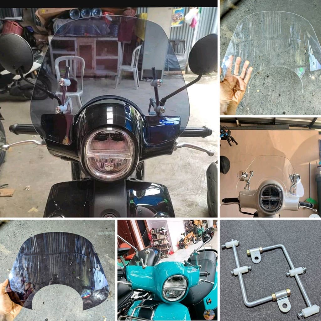 Yamaha Fazzio 125 Visor Plus Bracket - Fazio กระจกมอเตอร์ไซค์ Variations