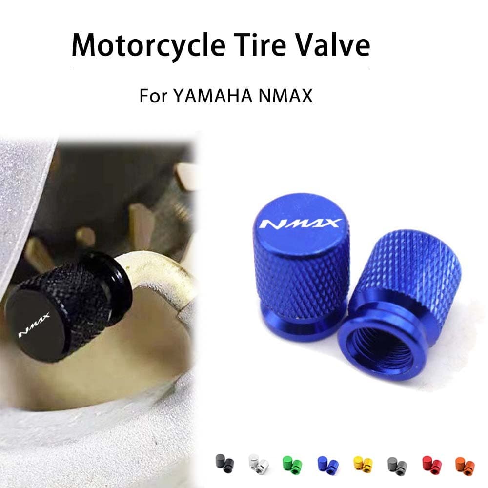 สําหรับ YAMAHA NMAX155 N MAX NMAX 155 N-MAX 125 ทุกปีรถจักรยานยนต์อลูมิเนียมอุปกรณ์เสริมยางวาล์ว Air Port Stem Cap Cover
