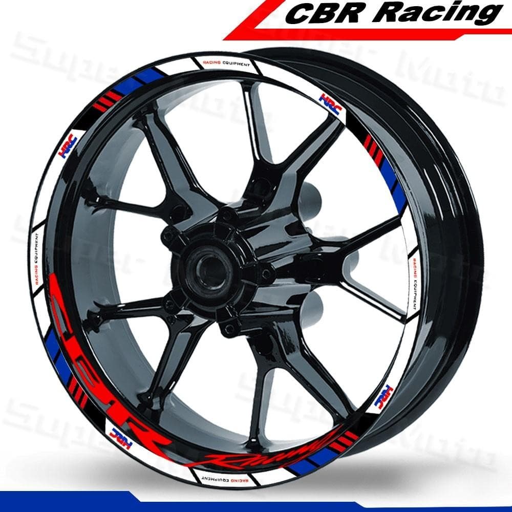 สําหรับ Honda CBR1000RR CBR600RR CBR650/500/300/250R REPSOL CBR150R รถจักรยานยนต์ล้อสติกเกอร์สะท้อนแสงขอบรูปลอก 17 "ลายเทปอุปกรณ์เสริมรูปลอก