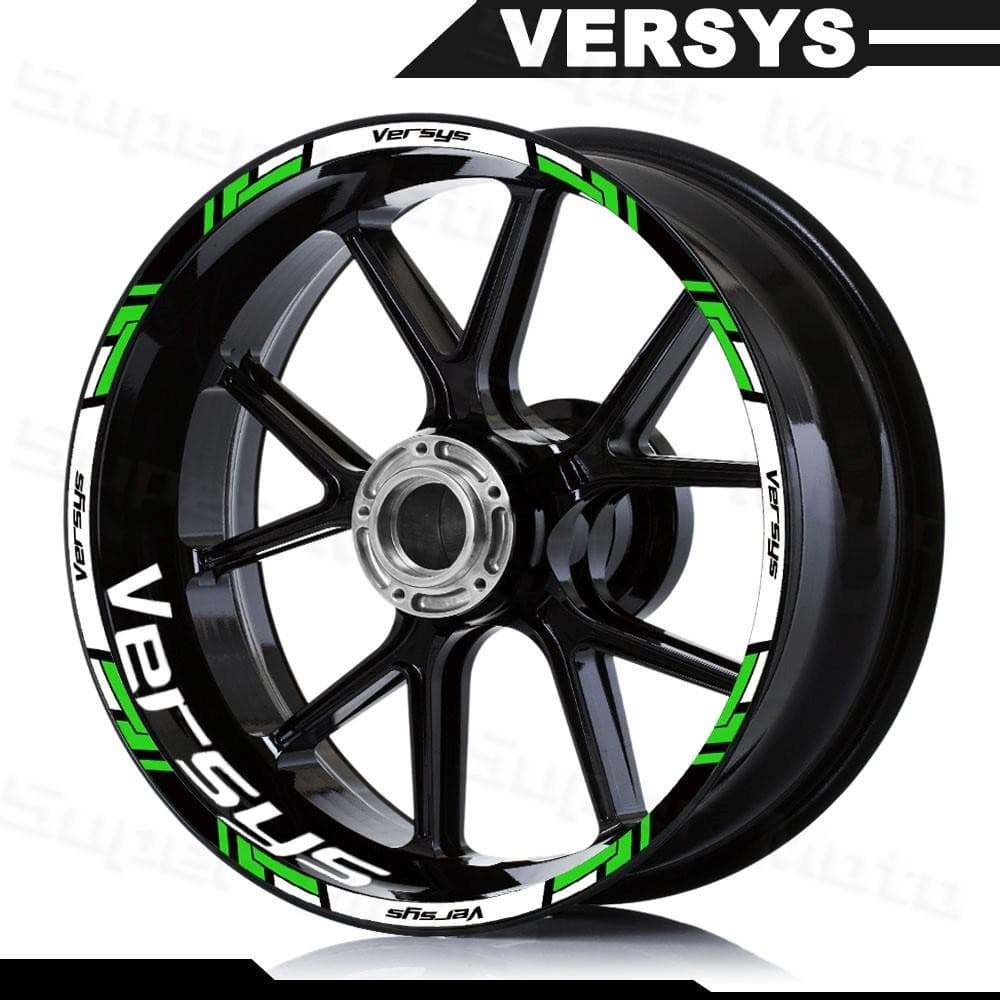 สําหรับ Kawasaki Versys 1000 Versys 650 รถจักรยานยนต์สติกเกอร์ล้อสะท้อนแสงขอบเทป MotorBike อุปกรณ์เสริมกันน้ํา Decals
