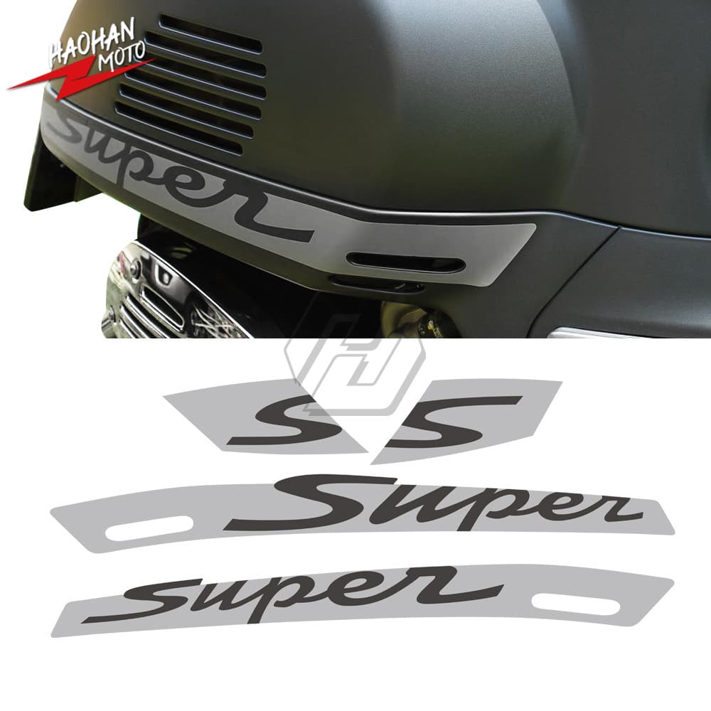รถจักรยานยนต์ตัดสติกเกอร์โลโก้ที่กําหนดเองสติกเกอร์สําหรับ Vespa GTS 300 GTS300 Super Sport รถจักรยานยนต์ Decal
