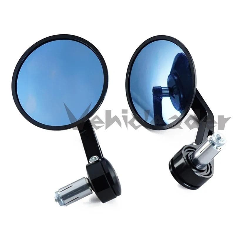 สําหรับ Royal Enfield Bullet/Meteor/Classic 350 500 Interceptor 650 CNC รถจักรยานยนต์ Bar End Mirrors Retro Handlebar Tip กระจกมองหลัง/วิสัยทัศน์ความละเอียดสูง/ป้องกันการสั่นไหวและทนทาน/หมุนได้