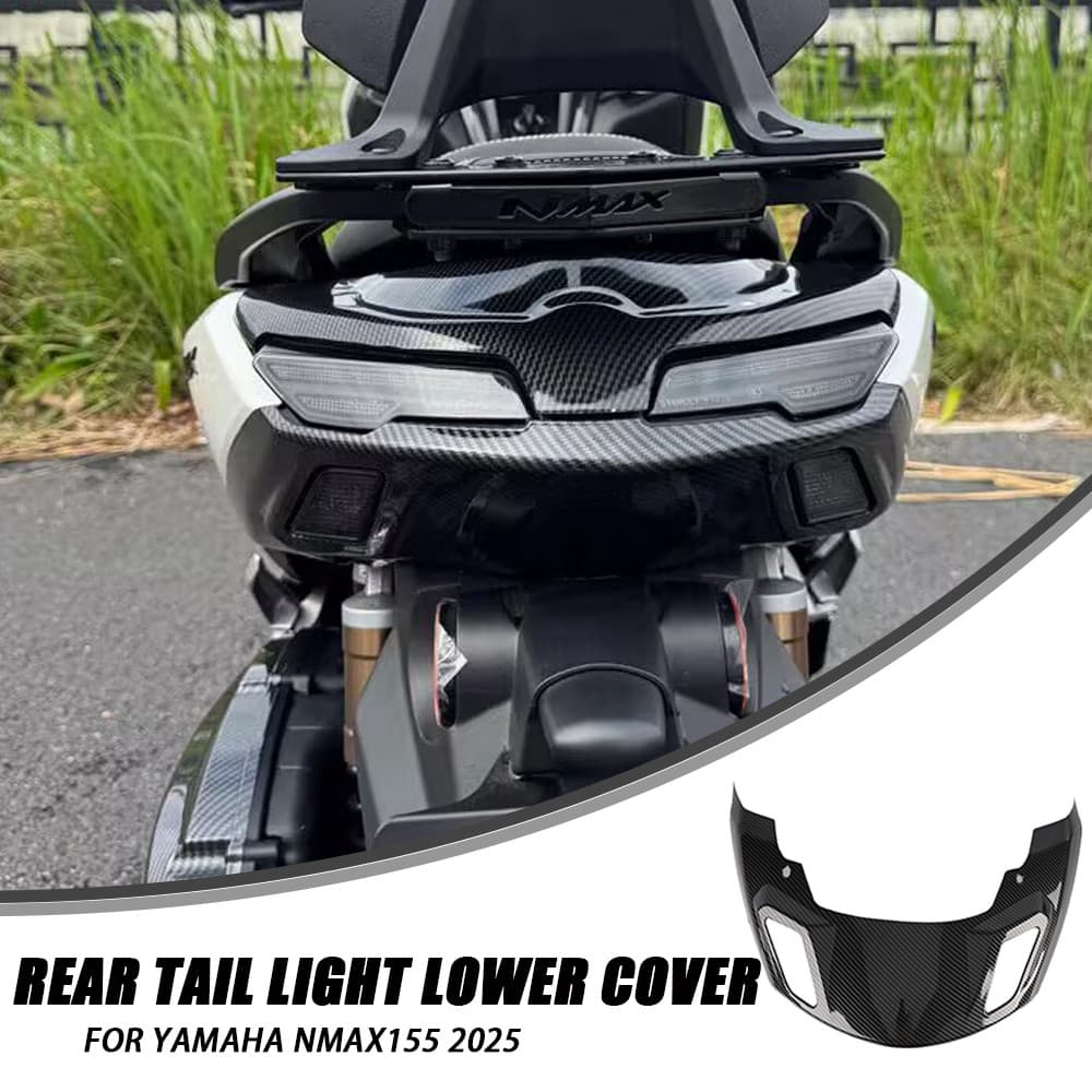 N-MAX 155 ไฟท้ายรถจักรยานยนต์ฝาครอบล่างคาร์บอนด้านหลังไฟท้าย Garnish Rnish สําหรับ YAMAHA NMAX155 V3 Turbo N-MAX155 2025 NMAX 155 อุปกรณ์เสริม