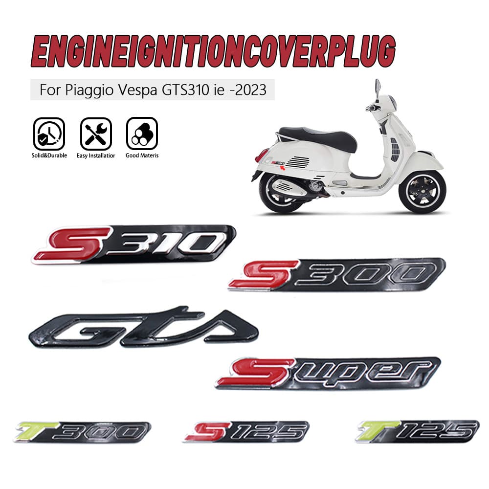 อุปกรณ์เสริมรถจักรยานยนต์ 3D Decal สติกเกอร์สําหรับ Vespa GTS310 GTS Super GTS300 GTS125 T125 T125 T300