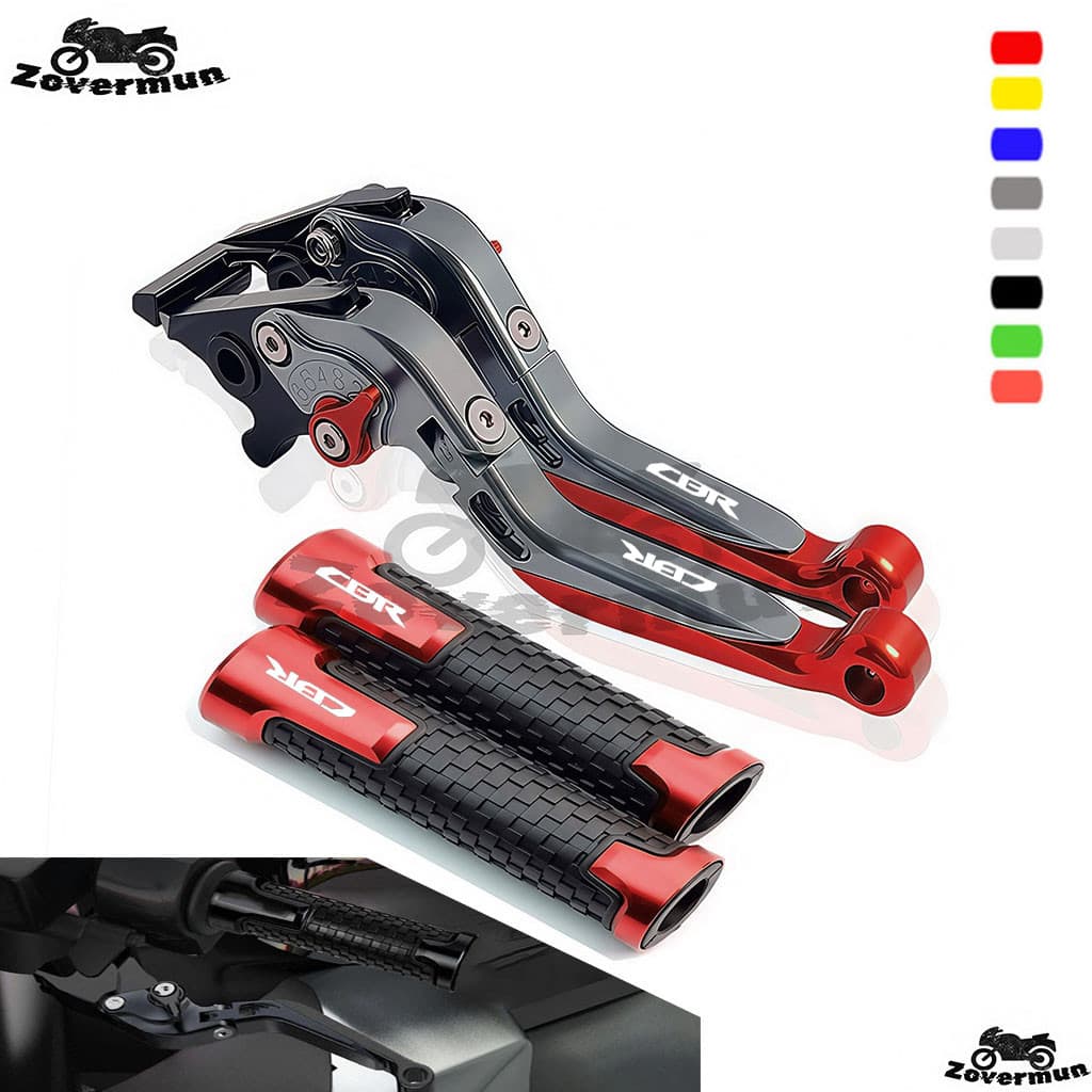 สำหรับ Honda CBR500R CB500F CB500X CBR300R CBR250R CB150R CBR150R อุปกรณ์เสริมมอเตอร์ไซค์ คันเบรก CNC คันคลัตช์พร้อมที่จับปรับได้พับได้ ปรับได้ 6 ระดับ